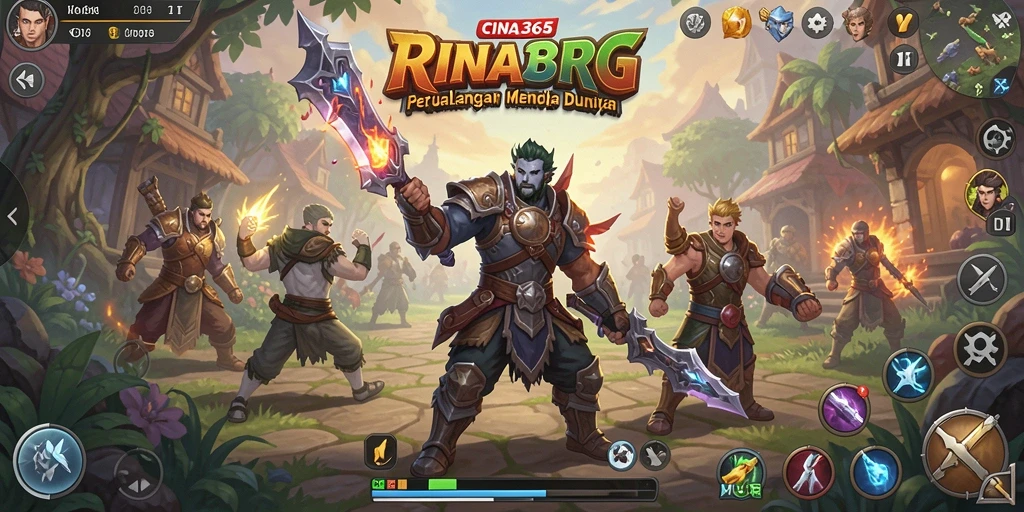 Tampilan gameplay RPG yang menegangkan dari CINA365.