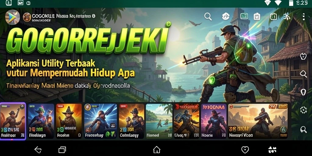 Tampilan antarmuka GOGOREJEKI yang bersih dan intuitif.