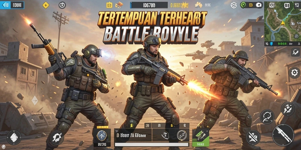 Screenshot ID6788 menampilkan aksi Battle Royale yang mendebarkan.