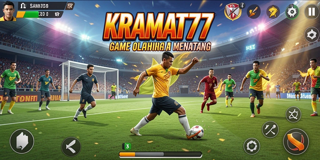 Tampilan gameplay KRAMAT77 yang seru dan penuh aksi olahraga.