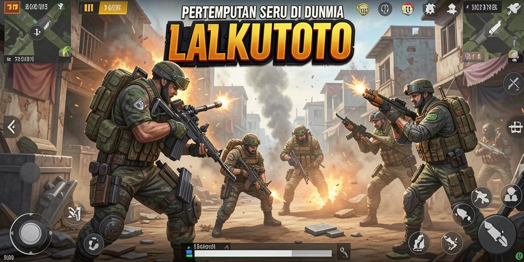Tampilan menegangkan gameplay <strong>LAKUTOTO</strong> dalam pertempuran Battle Royale.