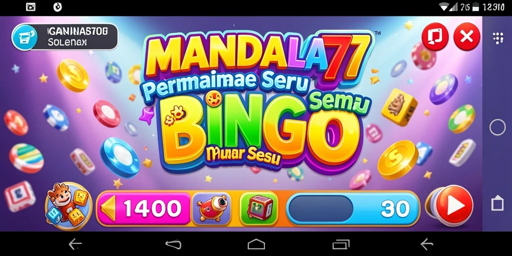 Screenshot gameplay MANDALA77 menampilkan keseruan permainan Bingo.