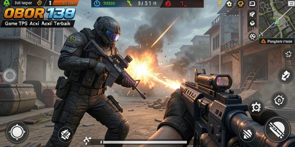 Gameplay seru dengan aksi tembak-menembak yang intens.