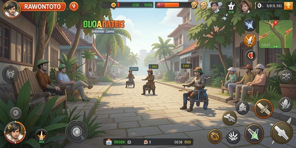 Tampilan gameplay RAWONTOTO yang santai dan memikat.