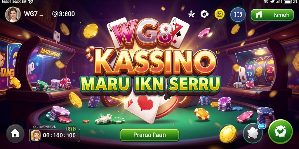 Screenshot utama WG87 menampilkan gameplay kasino yang seru.