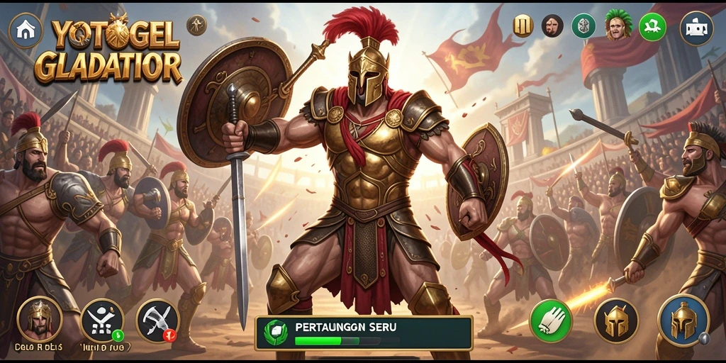 Gameplay seru YOTOGEL dengan grafis menakjubkan dan aksi bertarung intens.